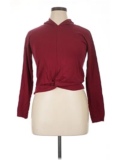 Pre-owned Zella Cardigan Sweater In Burgundy