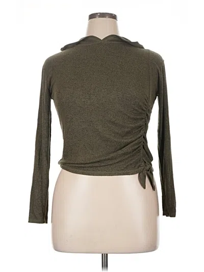 Pre-owned Zella Cardigan Sweater In Green