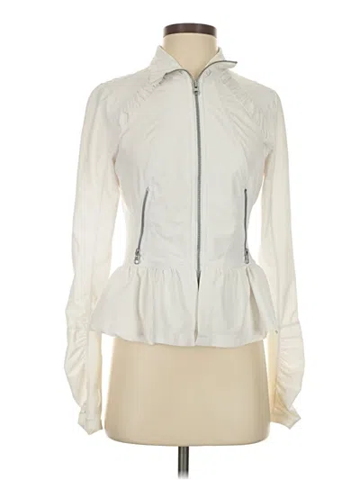 Pre-owned Zella Cardigan Sweater In White