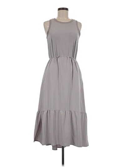 Pre-owned Zella Casual Dress In Gray