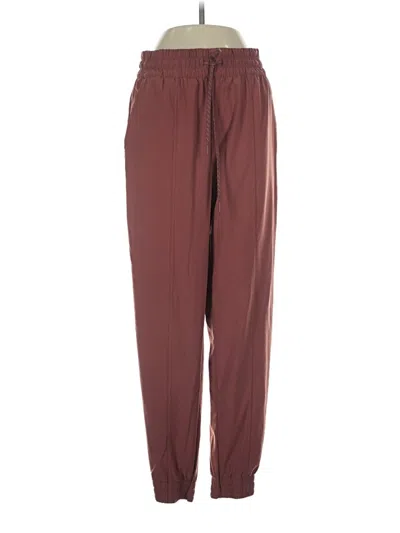 Pre-owned Zella Casual Pants In Burgundy