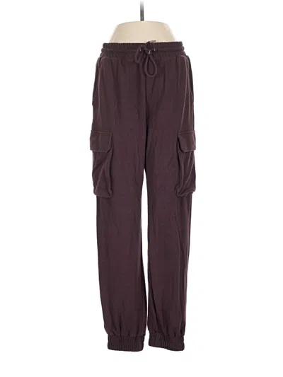 Pre-owned Zella Casual Pants In Burgundy