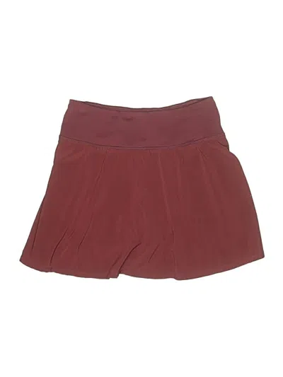 Pre-owned Zella Casual Skirt In Burgundy