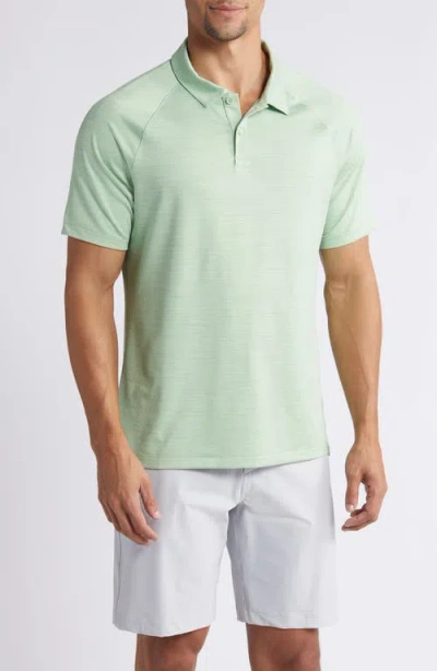 Zella Chip Performance Golf Polo In Green Quiet