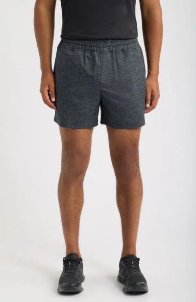 Zella Circuit Lined Training Shorts In Grey Dark Mottled Texture