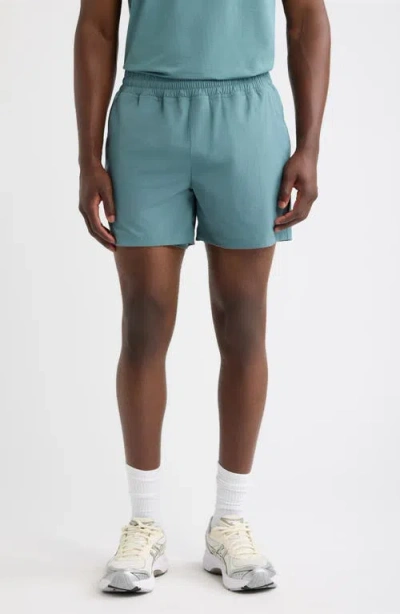 Zella Circuit Lined Training Shorts In Teal Titanic