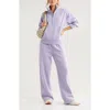 Zella Cloud Fleece Half Zip In Purple Heirloom