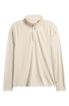Zella Course Quarter-zip Pullover In Beige Birch