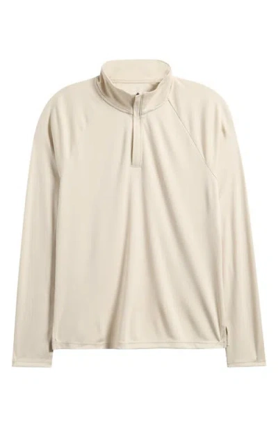 Zella Course Quarter-zip Pullover In Beige Birch