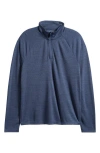 Zella Course Quarter-zip Pullover In Navy Eclipse
