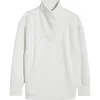 Zella Cozy Mock Neck Scuba Tunic In White