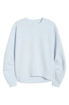 Zella Cozy Scuba Sweatshirt In Blue