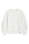 Zella Cozy Scuba Sweatshirt In White