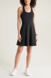 Zella Daybreak Cross Back Dress In Black