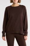Zella Drew Crewneck Sweatshirt In Brown