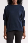 Zella Drew Crewneck Sweatshirt In Navy Sapphire
