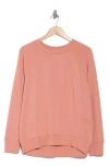 Zella Drew Crewneck Sweatshirt In Pink Desert