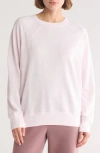 Zella Drew Crewneck Sweatshirt In Pink Ice