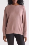 Zella Drew Crewneck Sweatshirt In Purple Morn