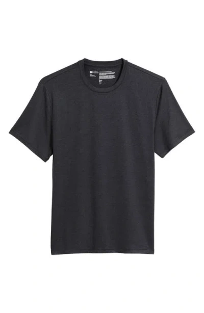 Zella Dynamic Crewneck T-shirt In Grey Dark Charcoal Heather