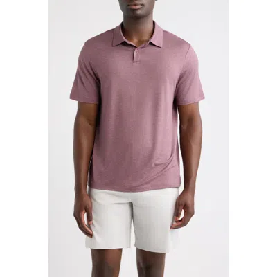 Zella Dynamic Polo In Purple Flint Heather