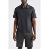 Zella Dynamic Stripe Polo In Blue