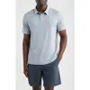 Zella Dynamic Stripe Polo In White