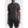 Zella Dynamic Stripe T-shirt In Gray
