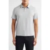Zella Dynamic Train Polo In Grey Silk Light Heather