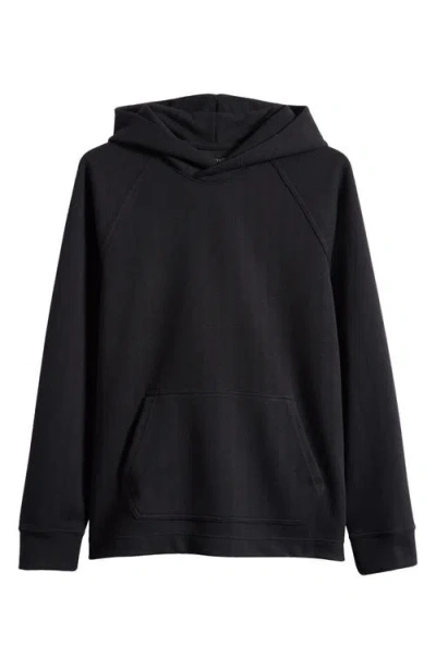 Zella Edge Chevron Jacquard Hoodie In Black