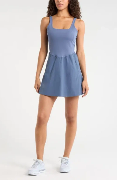 Zella Effortless Short Dress In Blue