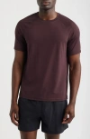 Zella Endurance Performance T-shirt In Burgundy