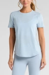 Zella Energy Performance T-shirt In Blue Fog