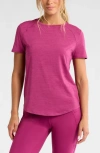 Zella Energy Performance T-shirt In Purple Boysenberry