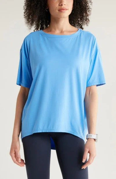 Zella Equilibrium Cocoon T-shirt In Blue Lapis