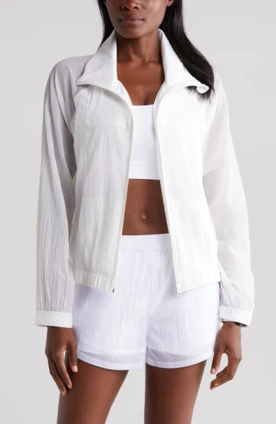 Zella Expression Sheer Jacket In White