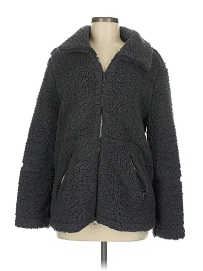 Pre-owned Zella Faux Fur Jacket In Gray
