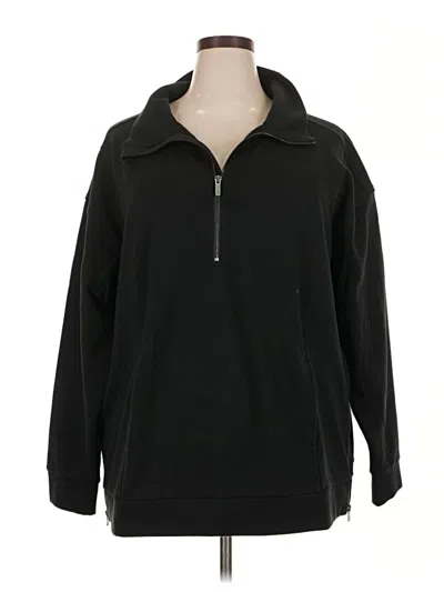 Pre-owned Zella Fleece Jacket In Black