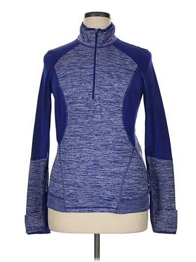 Pre-owned Zella Fleece Jacket In Blue