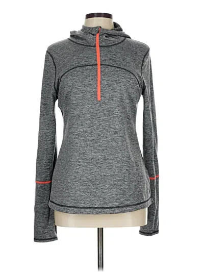 Pre-owned Zella Fleece Jacket In Gray