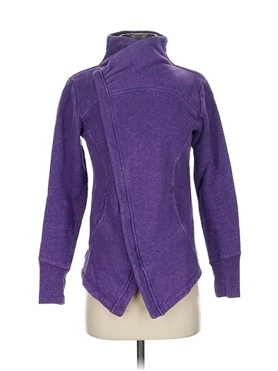 Pre-owned Zella Fleece Jacket In Purple