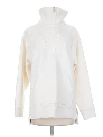 Pre-owned Zella Fleece Jacket In White