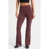 Zella Flex High Waist Flare Leg Pants In Burgundy