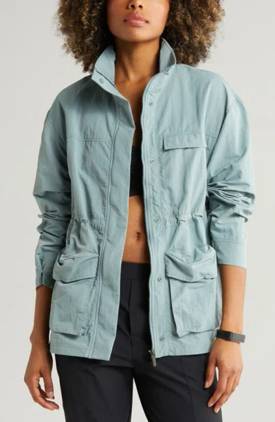 Zella Free Form Cargo Jacket In Grey Thunder