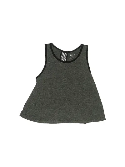 Pre-owned Zella Girl Kids' Active Tank Top In Gray