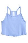 Zella Girl Kids' All In Rib Camisole In Blue Hydrangea