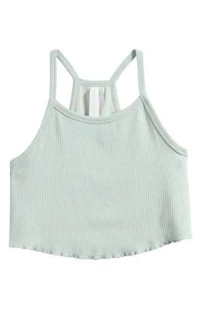 Zella Girl Kids' All In Rib Camisole In Green Mirror