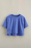 Zella Girl Kids' All Star Crop T-shirt In Blue