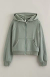 Zella Girl Kids' Aspire Fleece Zip-up Hoodie In Green