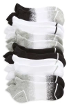 Zella Girl Kids' Assorted 6-pack No-show Socks In Black- Multi Speckle Ombre
